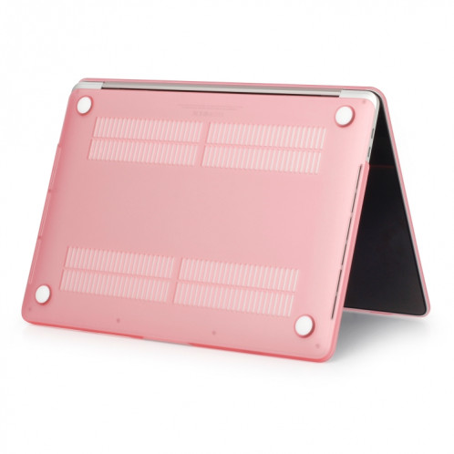 Étui de protection pour ordinateur portable de style givré pour MacBook Pro 13,3 pouces A1989 (2018) (rose) SH316F1965-04