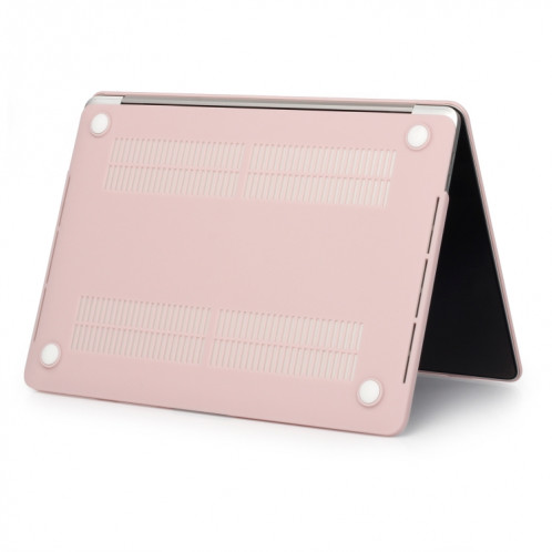 Étui de protection pour ordinateur portable de style givré pour MacBook Pro 13,3 pouces A1989 (2018) (rose pâle) SH16LP205-04