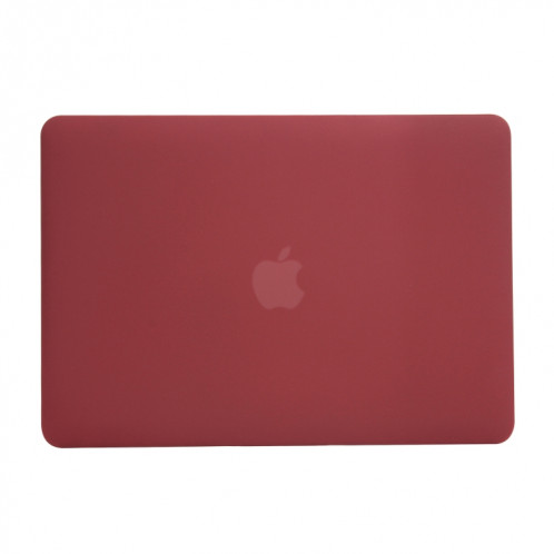 Étui de protection pour ordinateur portable de style givré pour MacBook Pro 13,3 pouces A1989 (2018) (Vin Rouge) SH16WR688-04