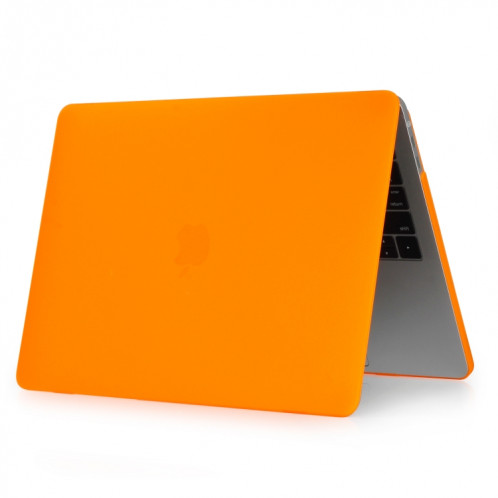 Étui de protection pour ordinateur portable de style givré pour MacBook Pro 15,4 pouces A1990 (2018) (Orange) SH317E1106-04
