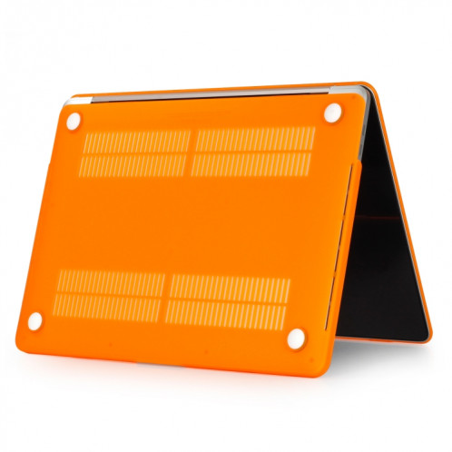 Étui de protection pour ordinateur portable de style givré pour MacBook Pro 15,4 pouces A1990 (2018) (Orange) SH317E1106-04