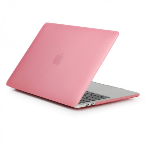 Étui de protection pour ordinateur portable de style givré pour MacBook Pro 15,4 pouces A1990 (2018) (rose) SH317F1807-04