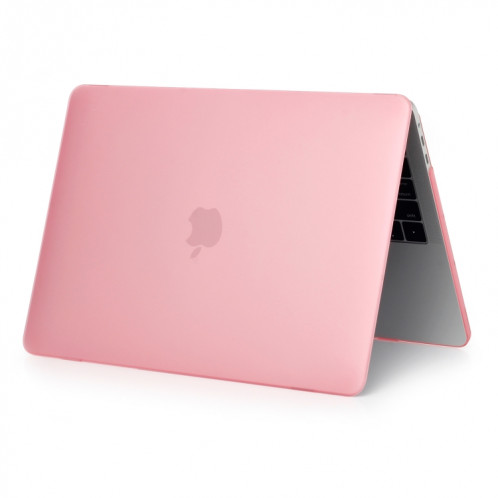 Étui de protection pour ordinateur portable de style givré pour MacBook Pro 15,4 pouces A1990 (2018) (rose) SH317F1807-04