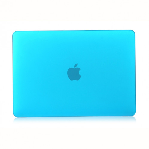 Étui de protection pour ordinateur portable de style givré pour MacBook Pro 15,4 pouces A1990 (2018) (Bleu de lac) SH17LB827-04