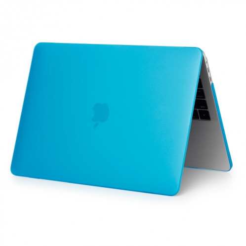 Étui de protection pour ordinateur portable de style givré pour MacBook Pro 15,4 pouces A1990 (2018) (Bleu de lac) SH17LB827-04