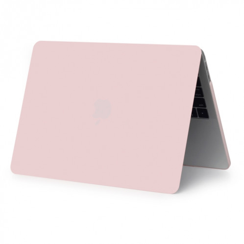 Étui de protection pour ordinateur portable de style givré pour MacBook Pro 15,4 pouces A1990 (2018) (rose pâle) SH17LP699-04