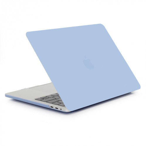 Étui de protection pour ordinateur portable de style givré pour MacBook Pro 15,4 pouces A1990 (2018) (bleu) SH317L709-04