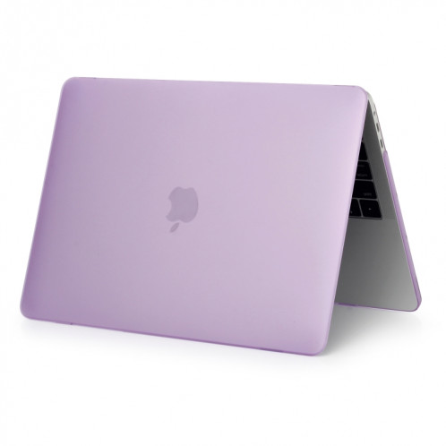 Étui de protection pour ordinateur portable de style givré pour MacBook Pro 15,4 pouces A1990 (2018) (Violet) SH317P868-04