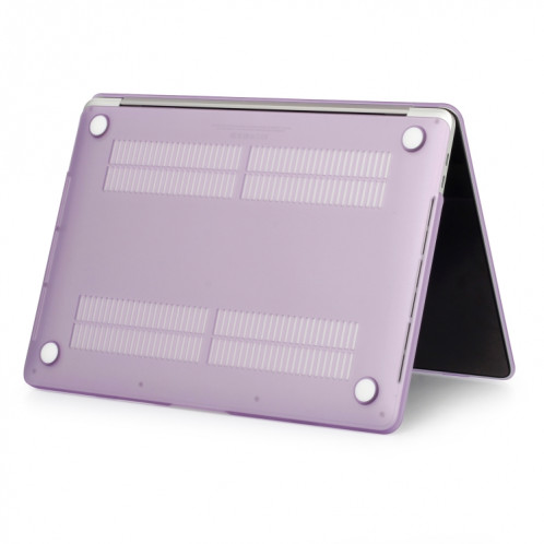 Étui de protection pour ordinateur portable de style givré pour MacBook Pro 15,4 pouces A1990 (2018) (Violet) SH317P868-04