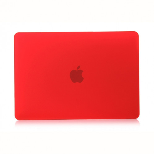 Étui de protection pour ordinateur portable de style givré pour MacBook Pro 15,4 pouces A1990 (2018) (rouge) SH317R939-04