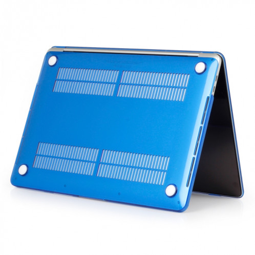 Etui de protection pour ordinateur portable Crystal Style pour MacBook Pro 13,3 pouces A1989 (2018) (Bleu foncé) SH318D1220-04