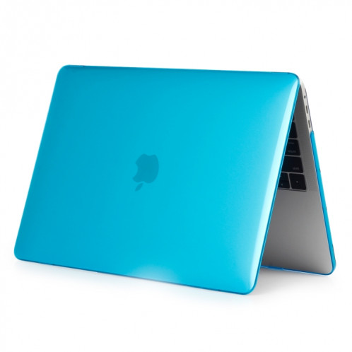 Etui de protection pour ordinateur portable Crystal Style pour MacBook Pro 13,3 pouces A1989 (2018) (Bleu de lac) SH18LB1935-04