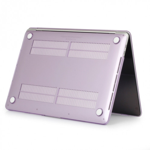 Etui de protection pour ordinateur portable Crystal Style pour MacBook Pro 13,3 pouces A1989 (2018) (Violet) SH318P1013-04