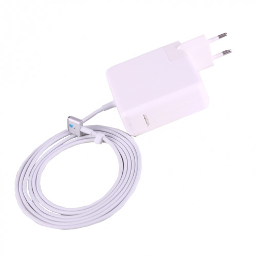 60W 16.5V 3.65A 5 broches T style MagSafe 2 adaptateur secteur de remplacement pour Apple Macbook A1425 / A1435 / A1502, longueur: 1.8 m (blanc) SH207W1365-03