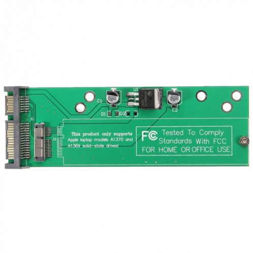 Adaptateur de disque dur 12 + 6 broches vers SATA carte de convertisseur adaptateur SSD 22 broches pour Apple MacBook Air 2010 2011 SH63011226-05
