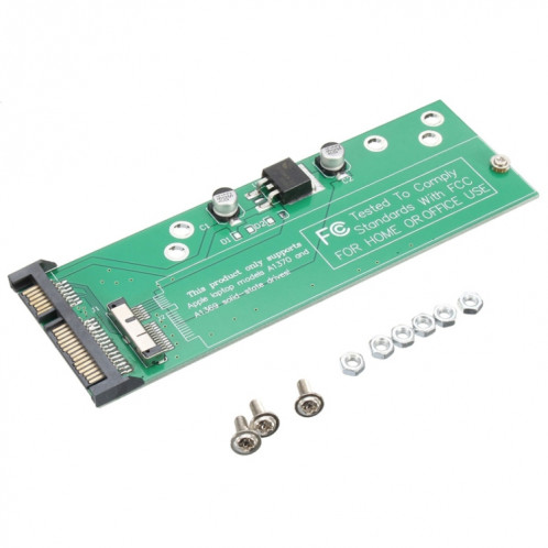 Adaptateur de disque dur 12 + 6 broches vers SATA carte de convertisseur adaptateur SSD 22 broches pour Apple MacBook Air 2010 2011 SH63011226-05