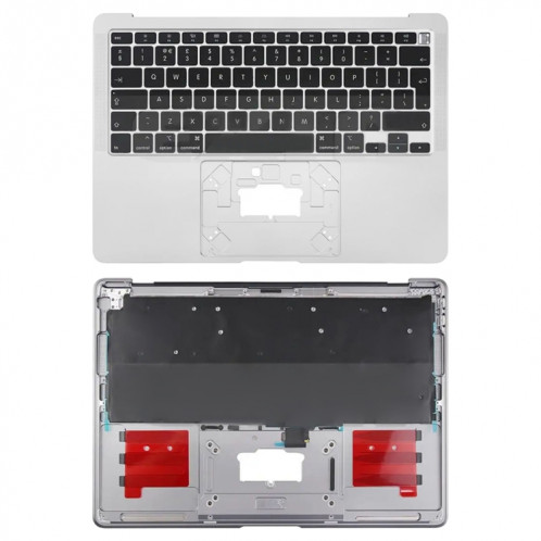 Pour Macbook Air 13 2020 M1 A2337 Couverture latérale C + Clavier Édition UK (Argent) SH508S363-05