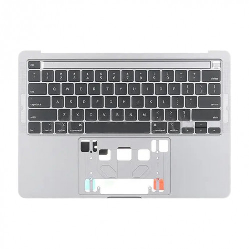 Pour MacBook Pro Retina 13 pouces A2289 2020 C-side Cover + US Edition Key Board (argent) SH518S1359-05