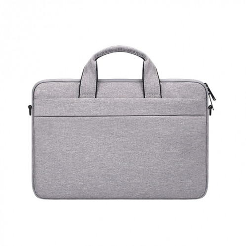 Poches latérales doubles universelles Wearable Oxford chiffon doux poignée Portable Laptop Tablet Bag, pour 13,3 pouces et ci-dessous Macbook, Samsung, Lenovo, Sony, Dell Alienware, CHUWI, ASUS, HP (Gris) SP583H691-09