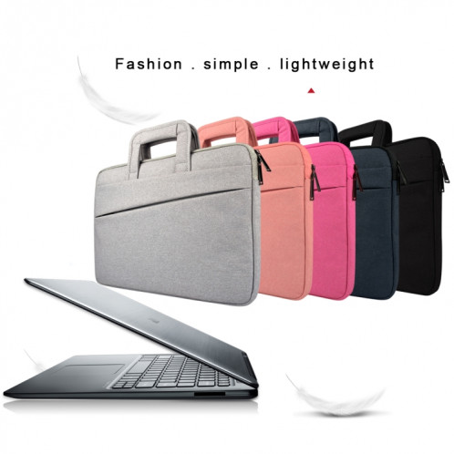 Poches latérales doubles universelles Wearable Oxford chiffon doux poignée portable Tablet PC sac, pour 15,6 pouces et ci-dessous Macbook, Samsung, Lenovo, Sony, DELL Alienware, CHUWI, ASUS, HP (Magenta) SP585M1599-011