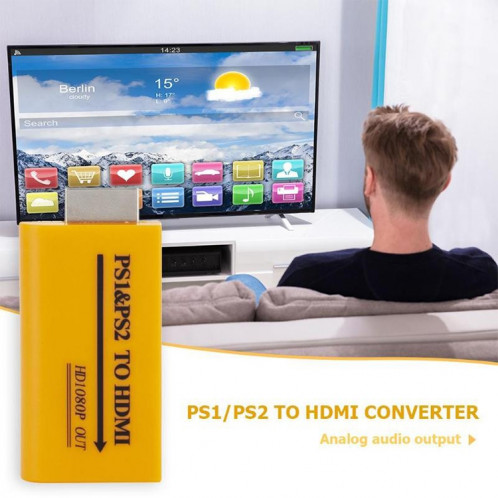 Sortie PS1 / PS2 vers HDMI HD 1080P SH66061358-08