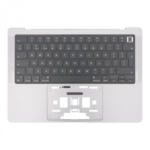 Pour MacBook Pro 14 pouces 2021 A2442 / 2023 A2779, version Big Backspace, clavier britannique avec coque C (argent) SH669S1889-04