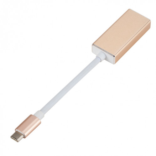 15cm 4Kx2K 60HzUSB-C / Type-C 3.1 Mâle vers Mini Adaptateur DisplayPort Femelle pour MacBook 12 pouces, Chromebook Pixel 2015 Tablet PC (Or) SH815J1613-09