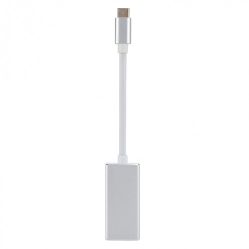 15cm 4Kx2K 60Hz USB-C / Type-C 3.1 Mâle vers Mini Adaptateur DisplayPort Femelle pour MacBook 12 pouces, Chromebook Pixel 2015 Tablet PC (Argent) SH815S1537-09