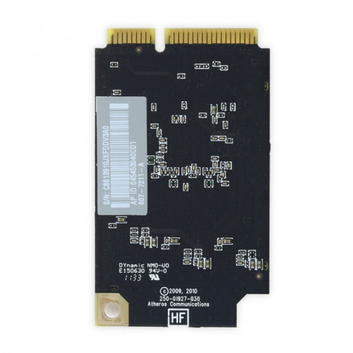 Carte Wifi Mini PCI-E 450 Mbps pour iMac A1311 A1312 2011 AR5BXB112 SH88511752-03