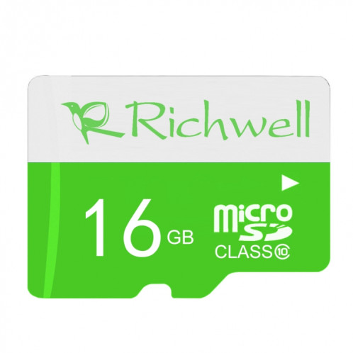 Carte mémoire micro SD (TF) Richwell 16 Go haute vitesse de classe 10 SR05331708-09