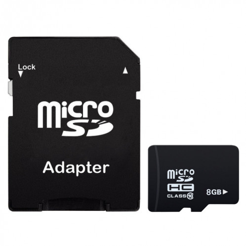 Carte mémoire Micro SD (TF) 8Go haute vitesse de classe 10 de Taiwan (capacité réelle de 100%) SH1049388-07