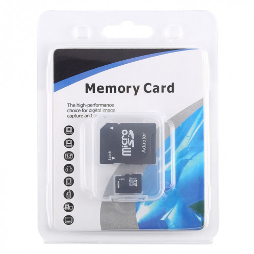 Carte mémoire Micro SD (TF) 8Go haute vitesse de classe 10 de Taiwan (capacité réelle de 100%) SH1049388-07