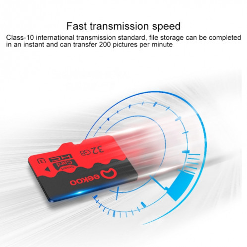 Carte mémoire eekoo 32 Go U3 TF (Micro SD), vitesse d'écriture minimale: 30 Mo / s, version phare SE25361922-016