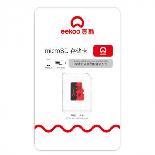 Carte mémoire eekoo 128 Go U3 TF (Micro SD), vitesse d'écriture minimale: 30 Mo / s, version phare SE2543412-013