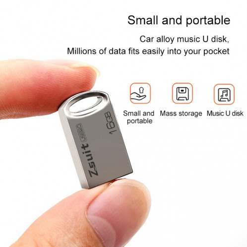 Zsuit 16 Go USB 2.0 Mini Disque Flash USB en forme d'anneau en métal SH26691479-08