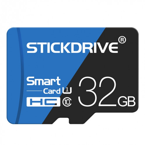 Carte mémoire STICKDRIVE 32 Go haute vitesse U1 bleue et noire TF (Micro SD) SH57601904-011