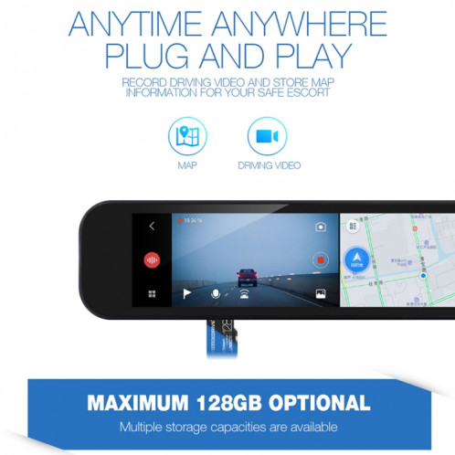 Carte mémoire STICKDRIVE 64 Go haute vitesse U3 bleue et noire TF (Micro SD) SH576187-011