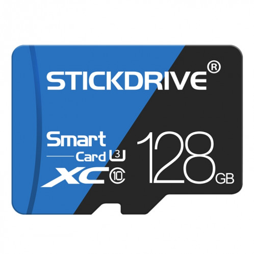 Carte mémoire STICKDRIVE 128 Go haute vitesse U3 bleue et noire TF (Micro SD) SH57621156-011