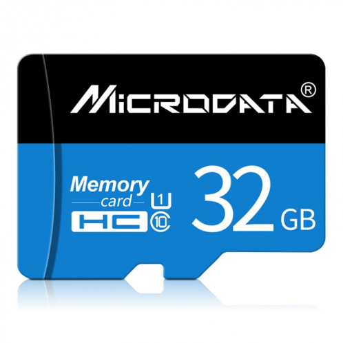 Carte mémoire MICRODATA 32GB U1 bleue et noire TF (Micro SD) SH579716-012