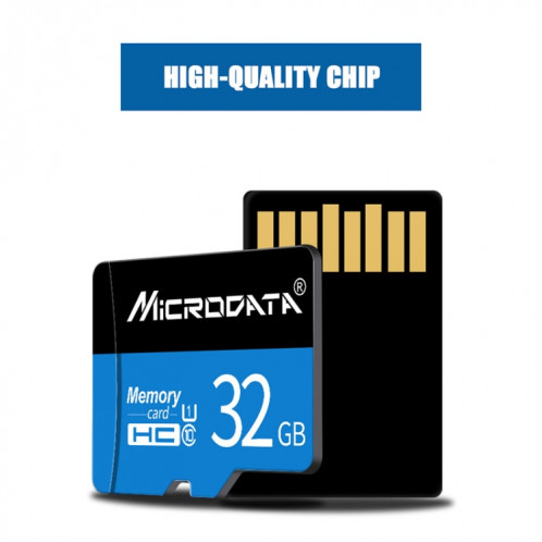 Carte mémoire MICRODATA 32GB U1 bleue et noire TF (Micro SD) SH579716-012