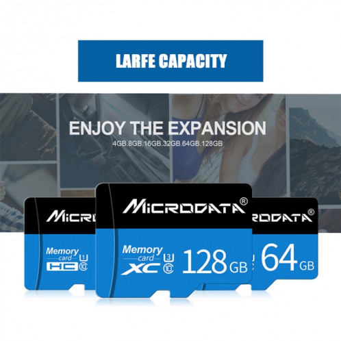 Carte mémoire MICRODATA 32GB U1 bleue et noire TF (Micro SD) SH579716-012
