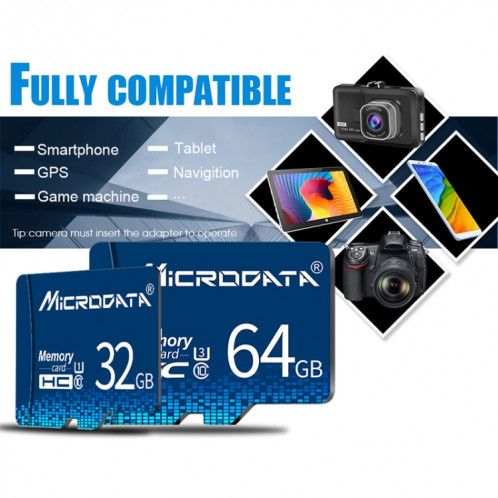 Carte mémoire MICRODATA 32GB U1 Blue TF (Micro SD) SH5802865-011