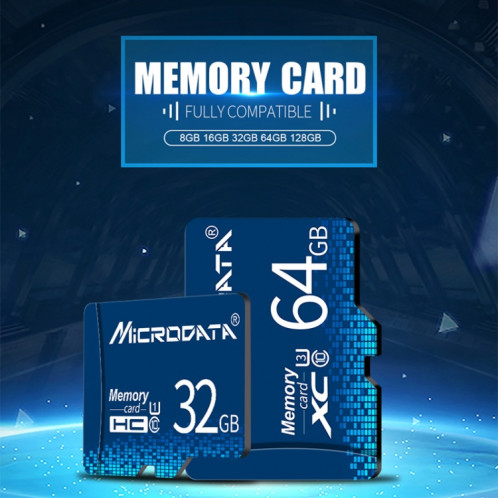 Carte mémoire MICRODATA 64 Go U3 Blue TF (Micro SD) SH5803206-011