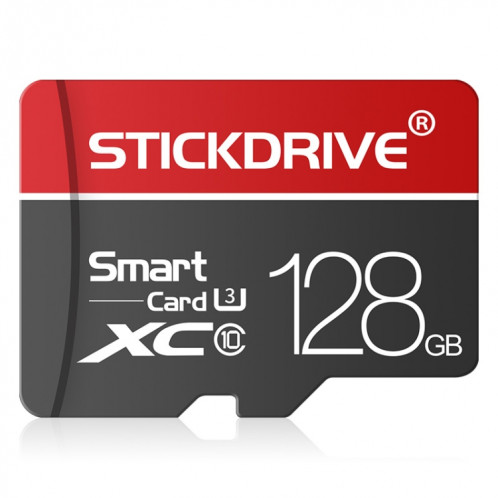 STICKDRIVE 128GB U3 White Line Carte mémoire TF rouge et noire (Micro SD) SH58341260-011