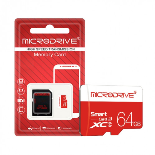 Carte mémoire Micro SD (TF) Microdrive 64 Go classe 10 haute vitesse classe 10 SH5851867-011