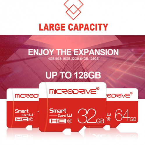 Microdrive128GB Carte mémoire micro SD (TF) classe 10 haute vitesse SH5852979-011