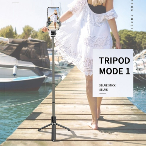 Bâton de selfie de trépied Bluetooth pliable en alliage d'aluminium L03 (noir) SH179B1921-014