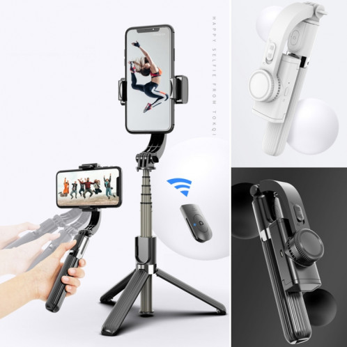 L08 Gimbal réglable Stabiliser Bluetooth Retardateur Pôle Trépied Selfie Stick (Noir) SH111B787-012