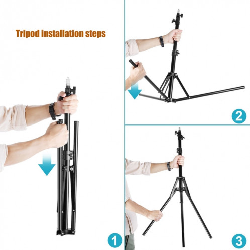 MANTOO RL-12 II 100-240V 28W 12 pouces éclairage de remplissage annulaire à intensité variable bicolore avec trépied SM36901124-014