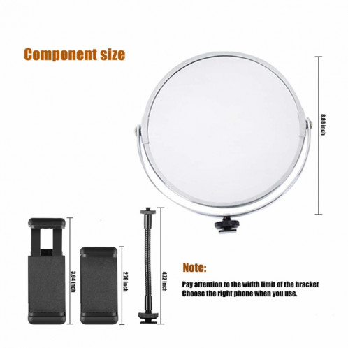 MANTOO RL-18 II 100-240V 55W Lampe de remplissage annulaire bicolore à intensité variable de 18 pouces avec trépied SM3691683-014